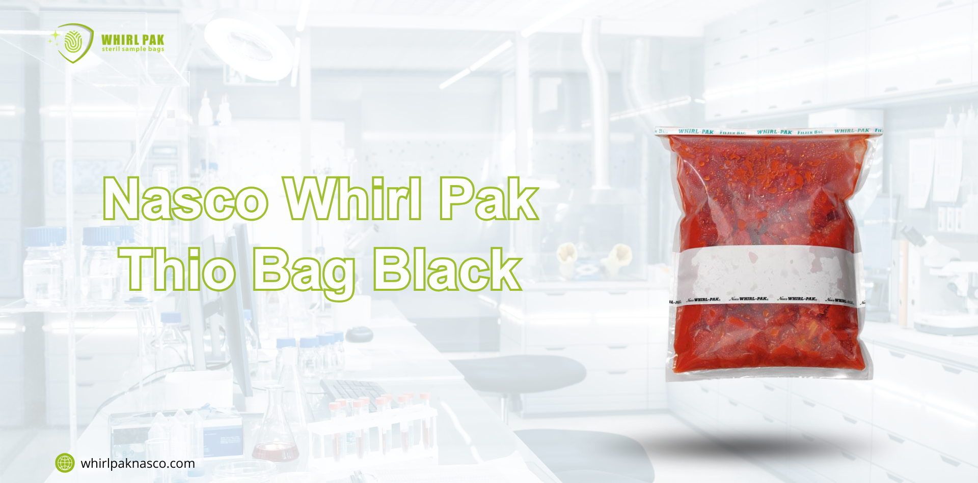 Nasco Whirl Pak Thio Bag Black